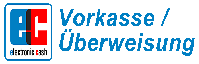 Vorkasse/Überweisung
